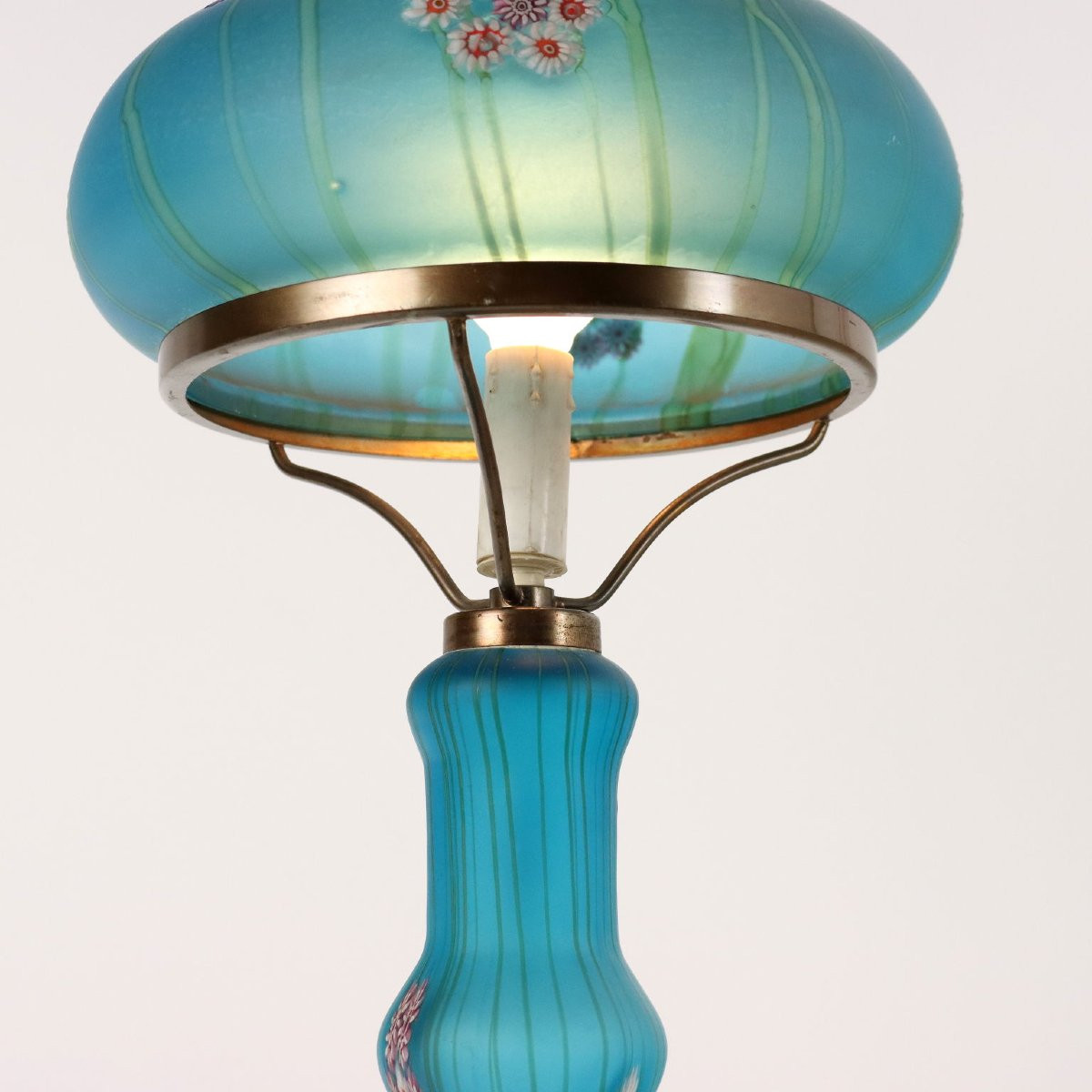 Lampada da Tavolo Millefiori Fratelli Toso Murano - Italia Anni '50-photo-4