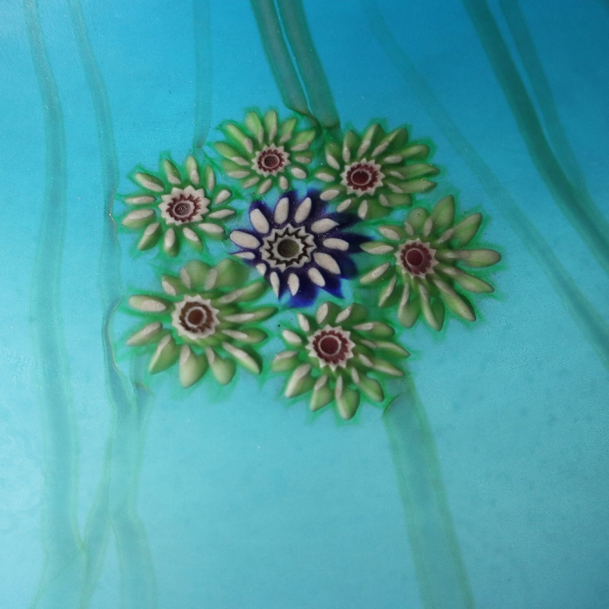 Lampada da Tavolo Millefiori Fratelli Toso Murano - Italia Anni '50-photo-4