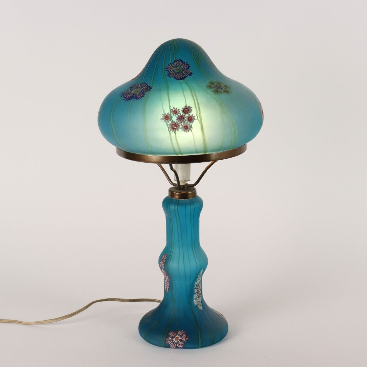 Lampada da Tavolo Millefiori Fratelli Toso Murano - Italia Anni '50