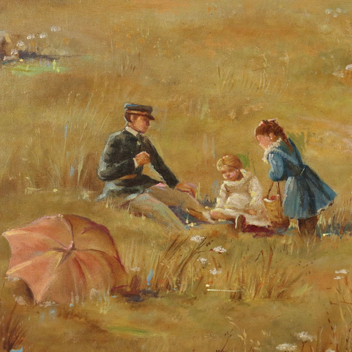 Dipinto Paesaggio con Figure-photo-4