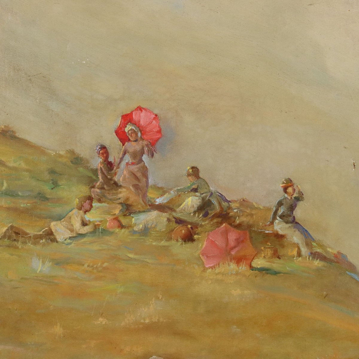 Dipinto Paesaggio con Figure-photo-1