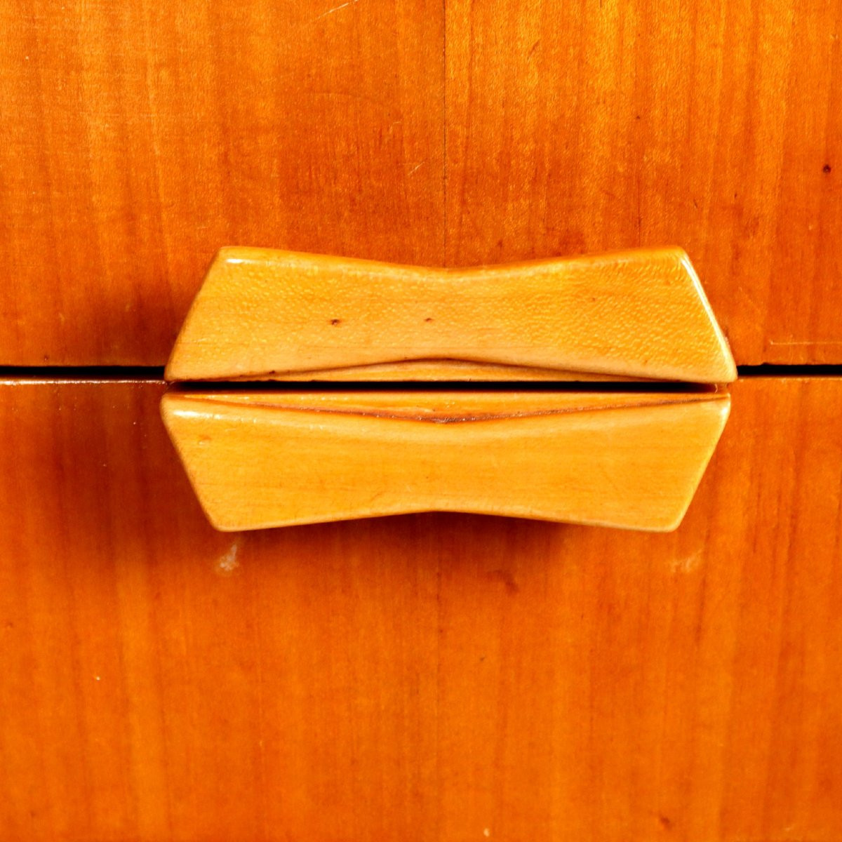 Cassettiera Anni 50 con Ripiano in Vetro-photo-2