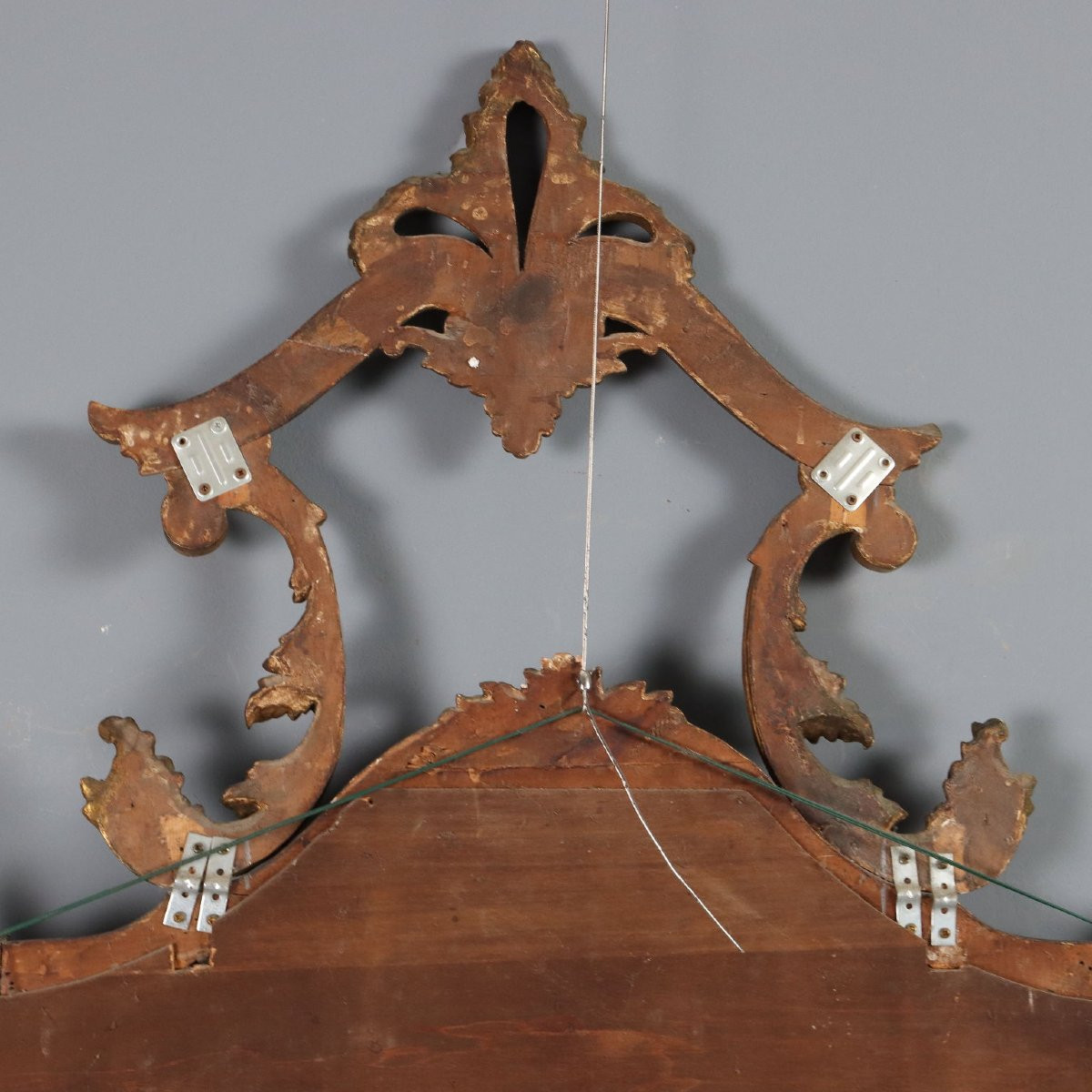 Specchiera in Legno Intagliato e Dorato Italia Fine XIX Secolo-photo-8