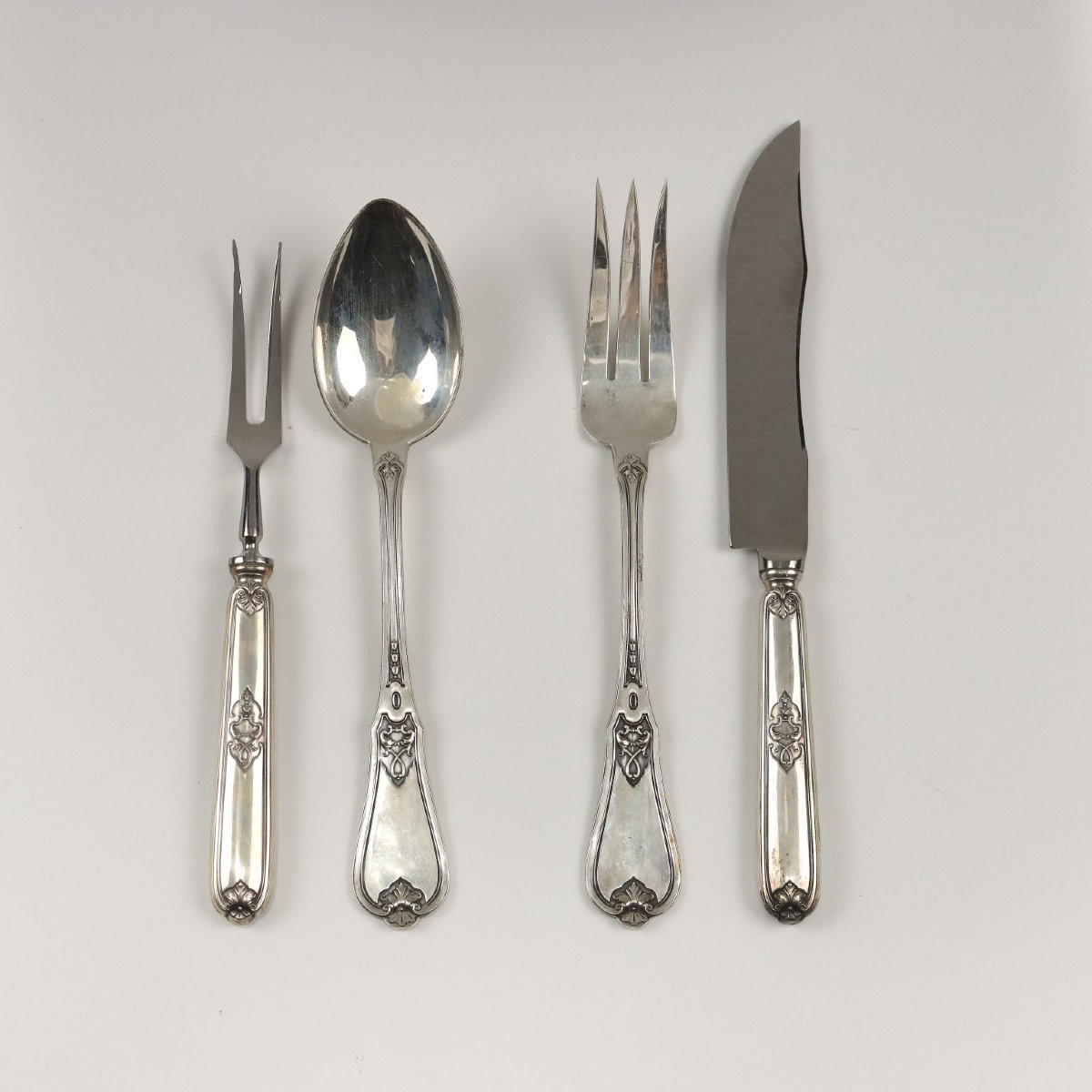 Servizio di Posate Argento Michelangelo Clementi Bologna Italia Prima Metà '900-photo-2