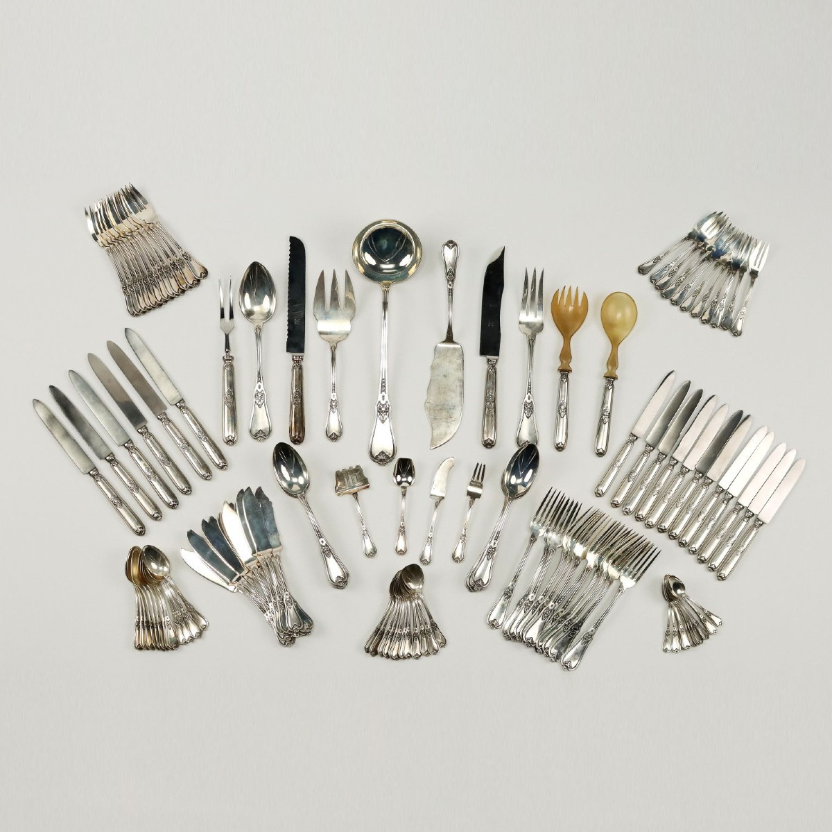 Servizio di Posate Argento Michelangelo Clementi Bologna Italia Prima Metà '900