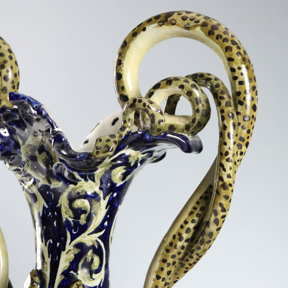 Coppia di Anfore in Maiolica Neorinascimentali Italia Centrale Fine XIX Secolo-photo-4