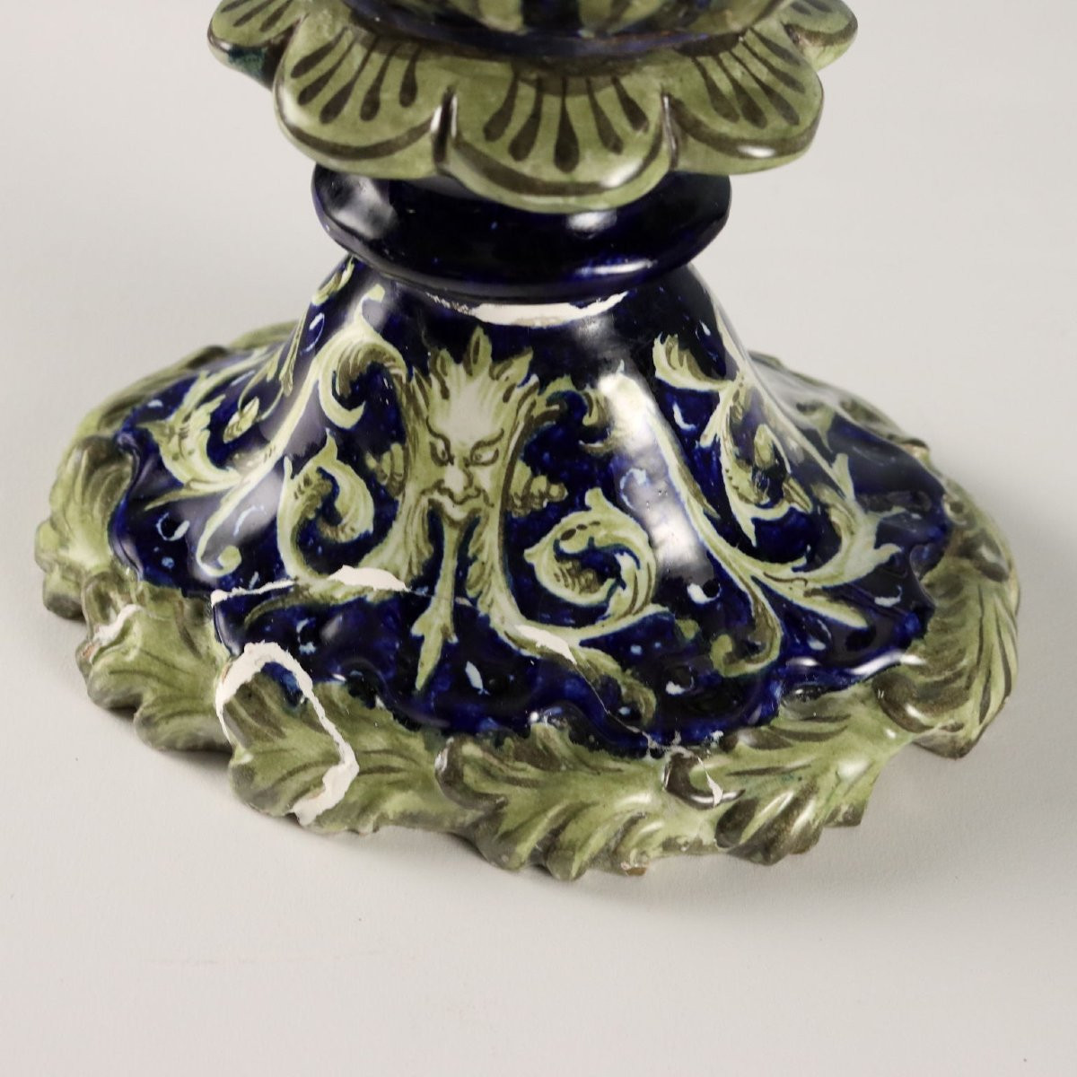 Coppia di Anfore in Maiolica Neorinascimentali Italia Centrale Fine XIX Secolo-photo-4