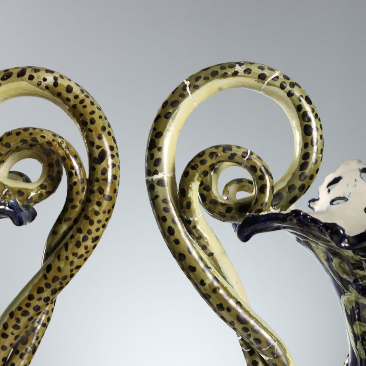 Coppia di Anfore in Maiolica Neorinascimentali Italia Centrale Fine XIX Secolo-photo-6