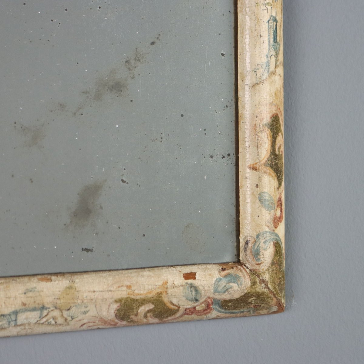 Specchiera Barocchetto in Abete Italia Metà XVIII Secolo-photo-4