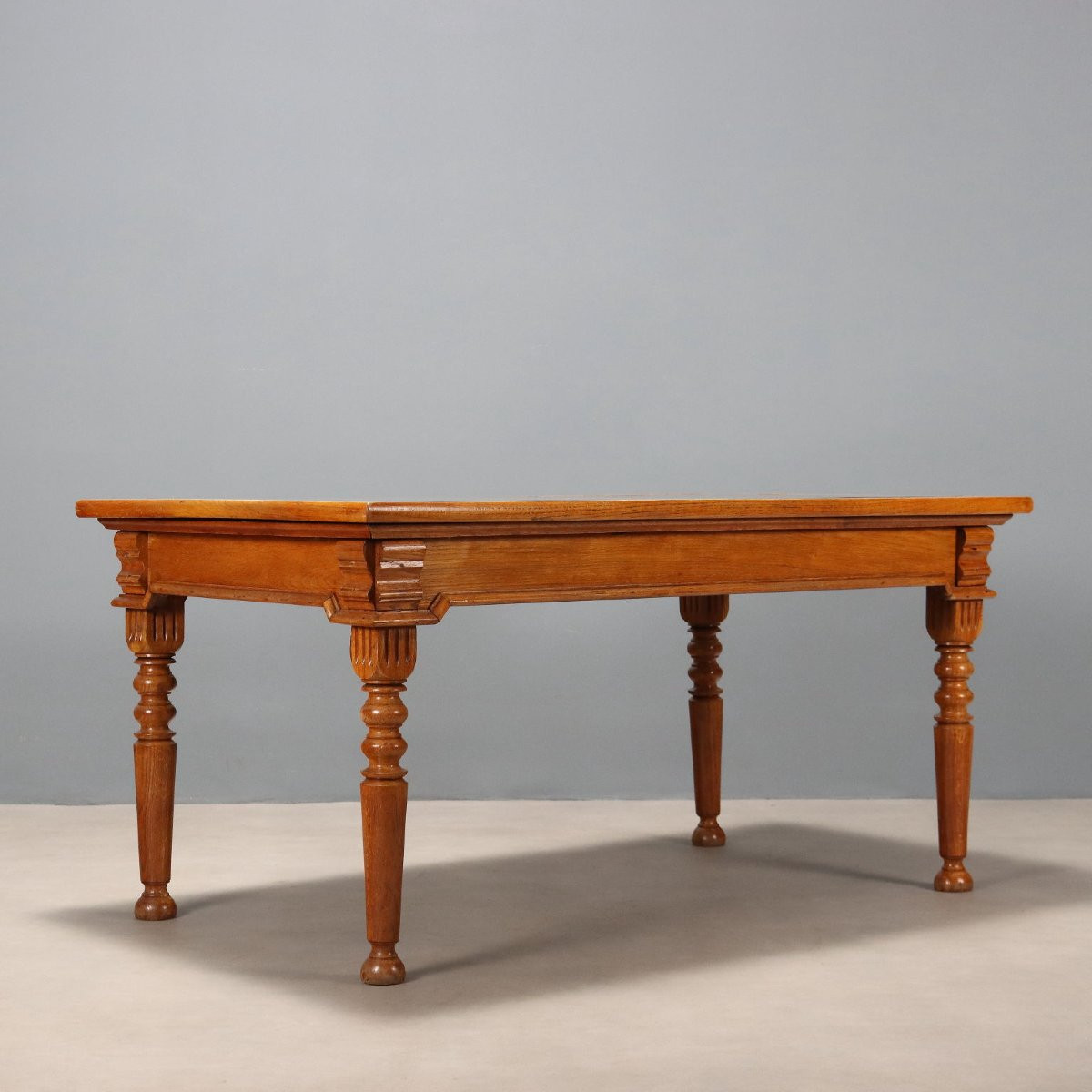 Scrittoio in Rovere con Inserto in Formica sul Piano Italia Inizio XX Secolo-photo-4