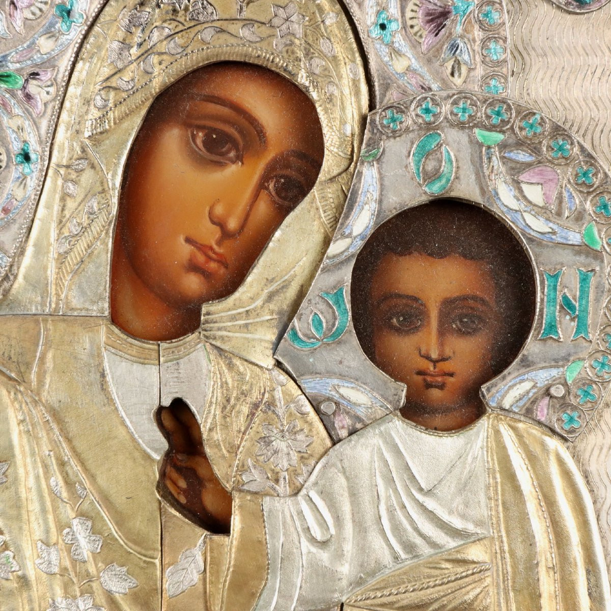 Icona in Argento Copia da Julius Rappoport per Fabergè Russia Prima Metà '900-photo-2