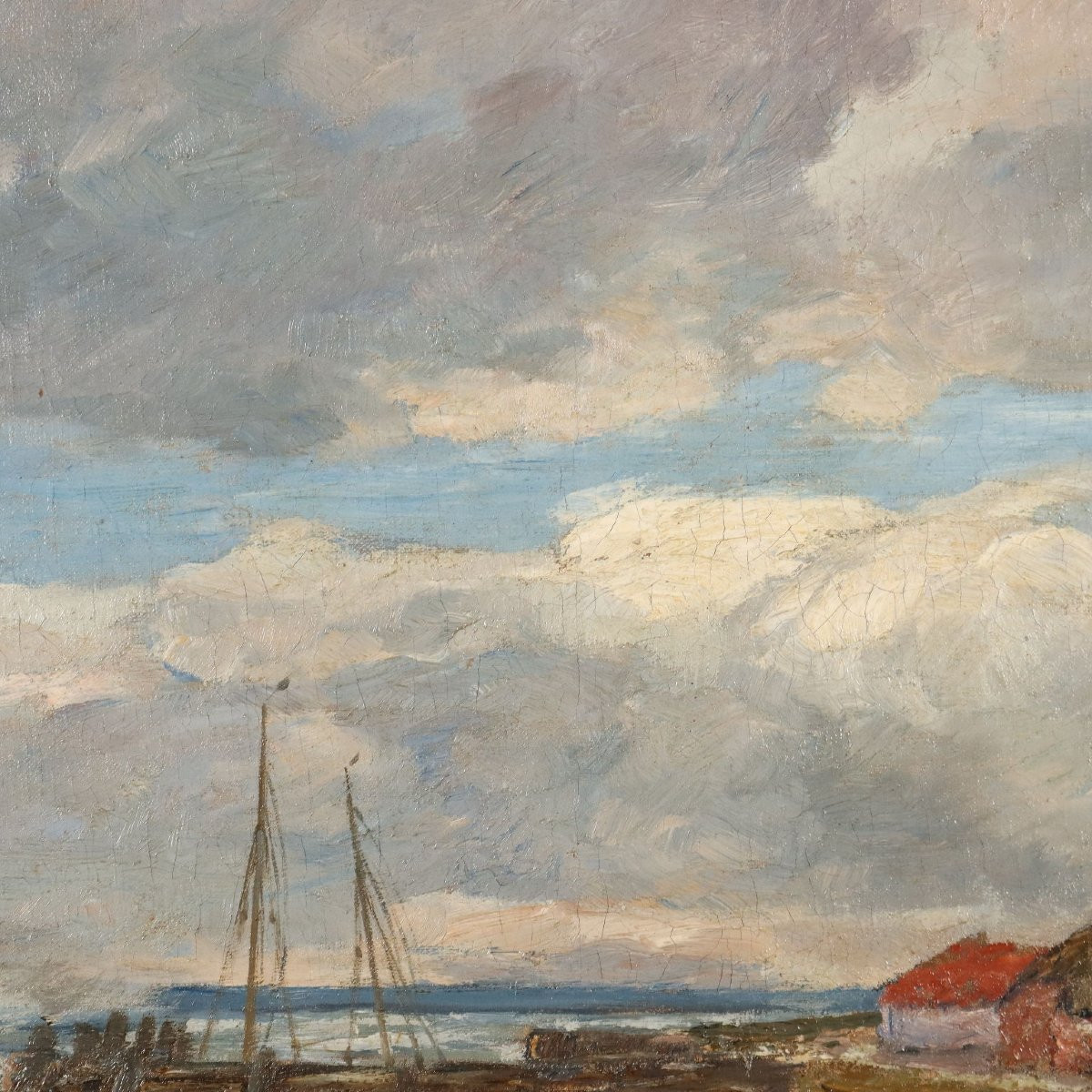 Dipinto di Andreas Dirks - Scorcio Marittimo-photo-3