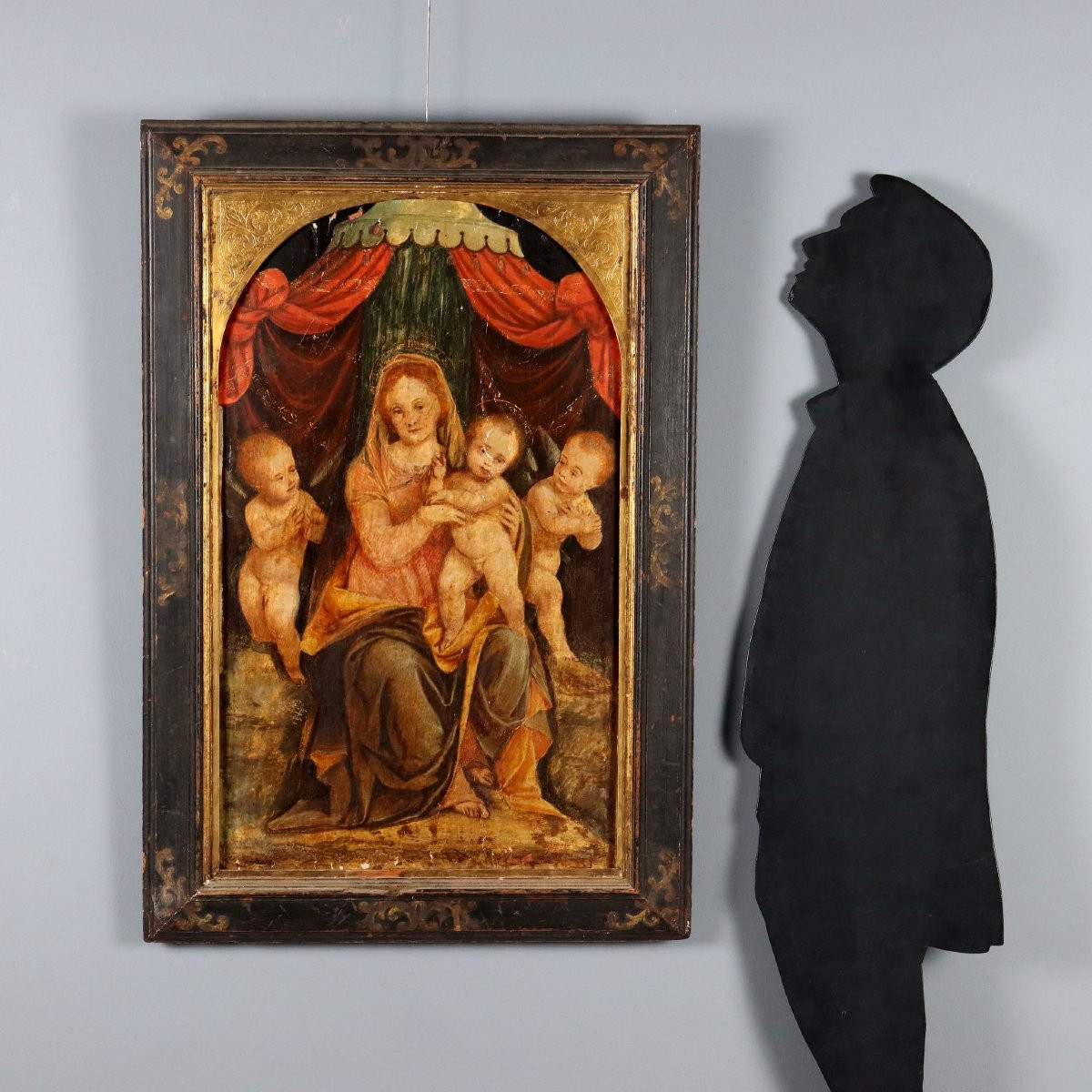 Dipinto Madonna con Bambino e Angeli-photo-2