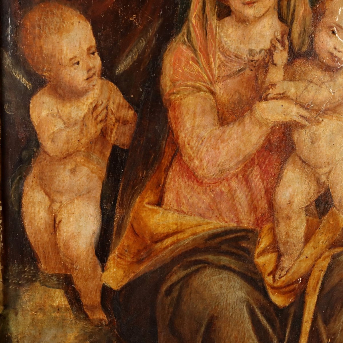 Dipinto Madonna con Bambino e Angeli-photo-2