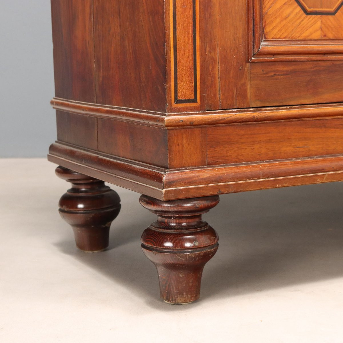 Armadio Impiallacciato in Mogano Italia Inizio XX Secolo-photo-5