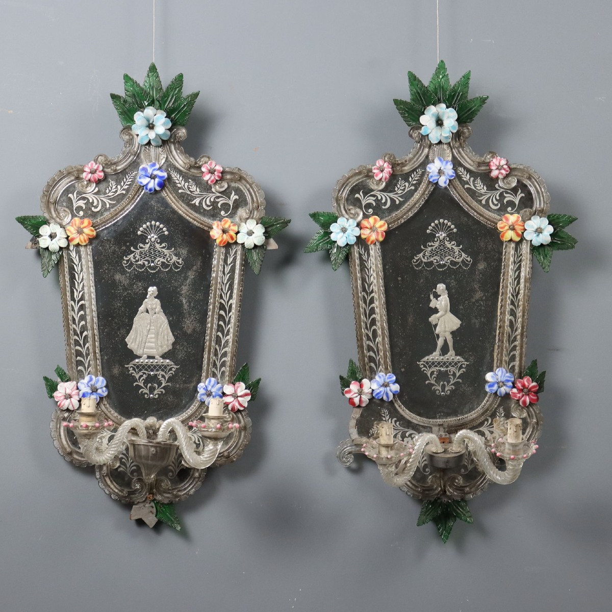 Coppia di Ventoline Veneziane Venezia Inizio XX Secolo