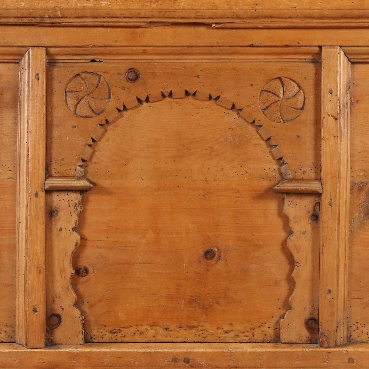 Cassapanca in Abete Trentino Fine XVIII secolo-photo-3