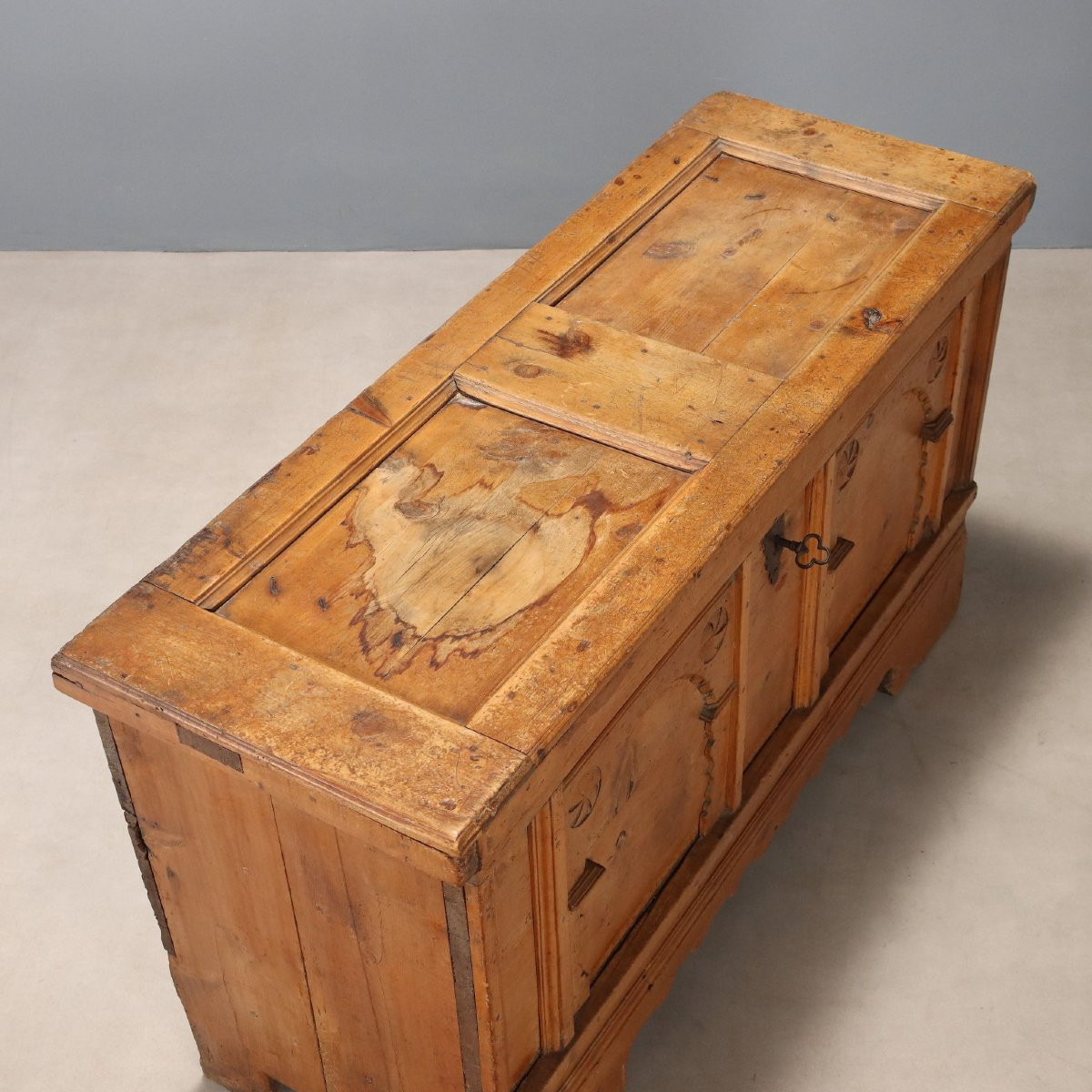 Cassapanca in Abete Trentino Fine XVIII secolo-photo-7