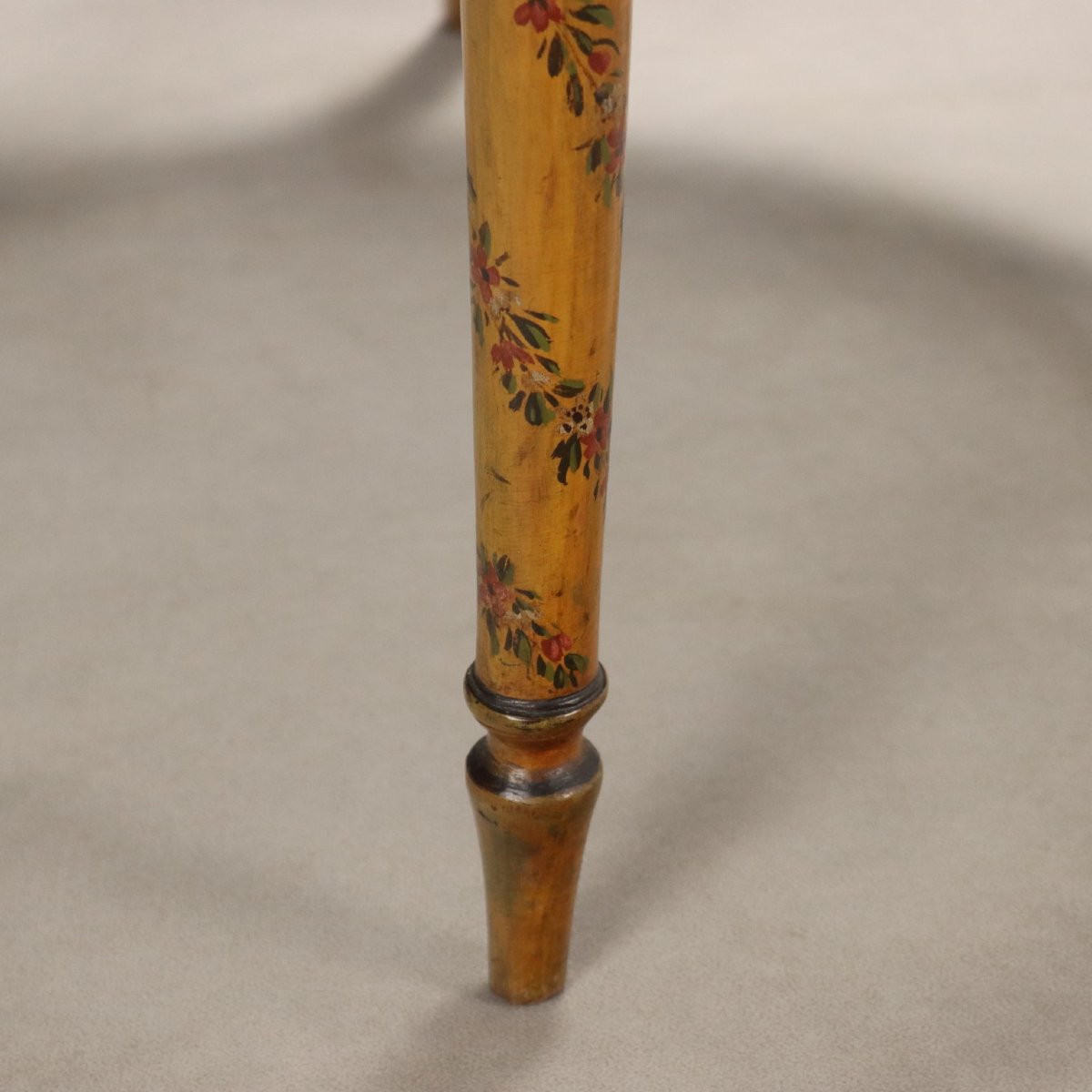 Coppia di Poltroncine in Noce Laccate e Dipinte Veneto Metà XIX Secolo-photo-7