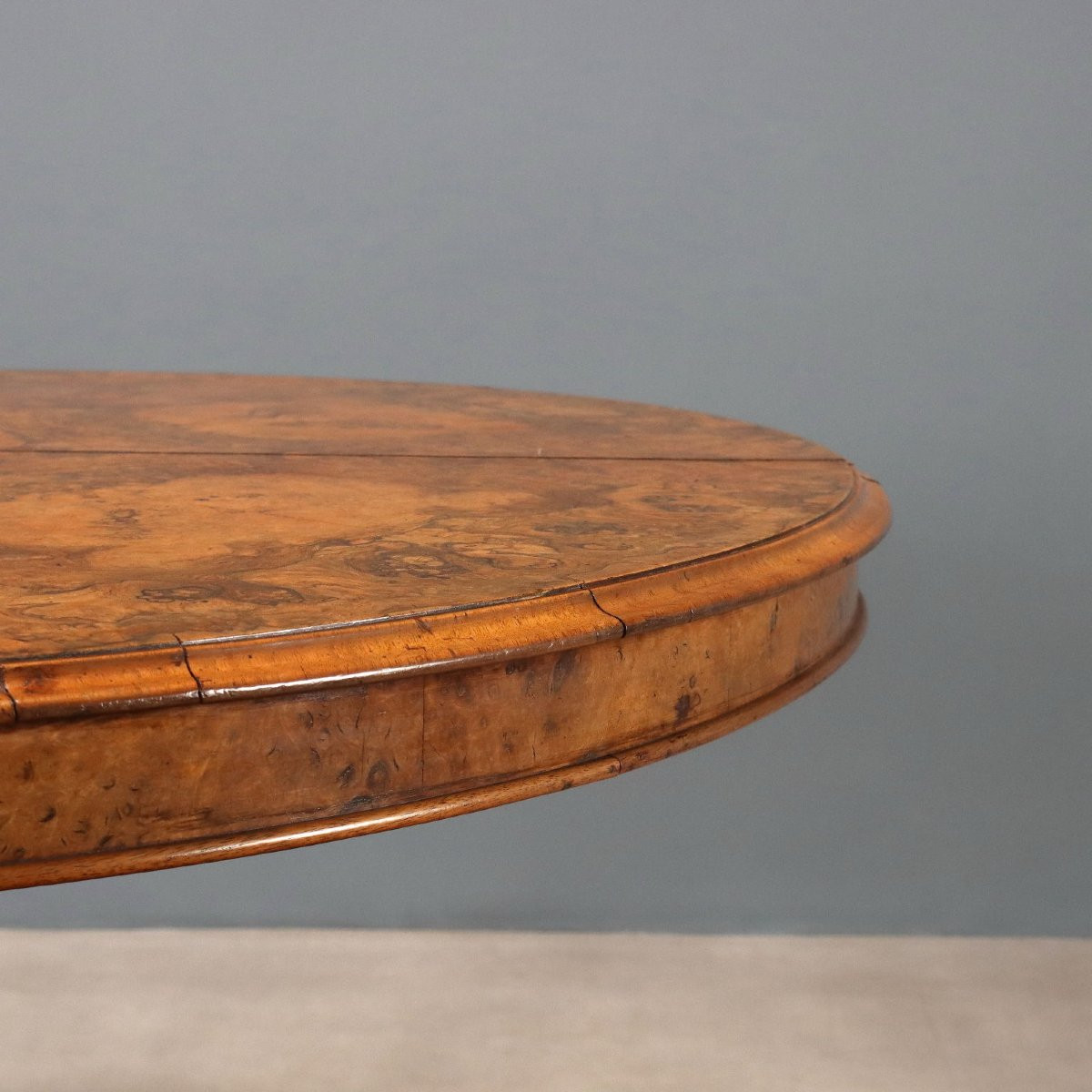 Tavolo Tondo in Noce Inghilterra Seconda Metà XIX Secolo-photo-3
