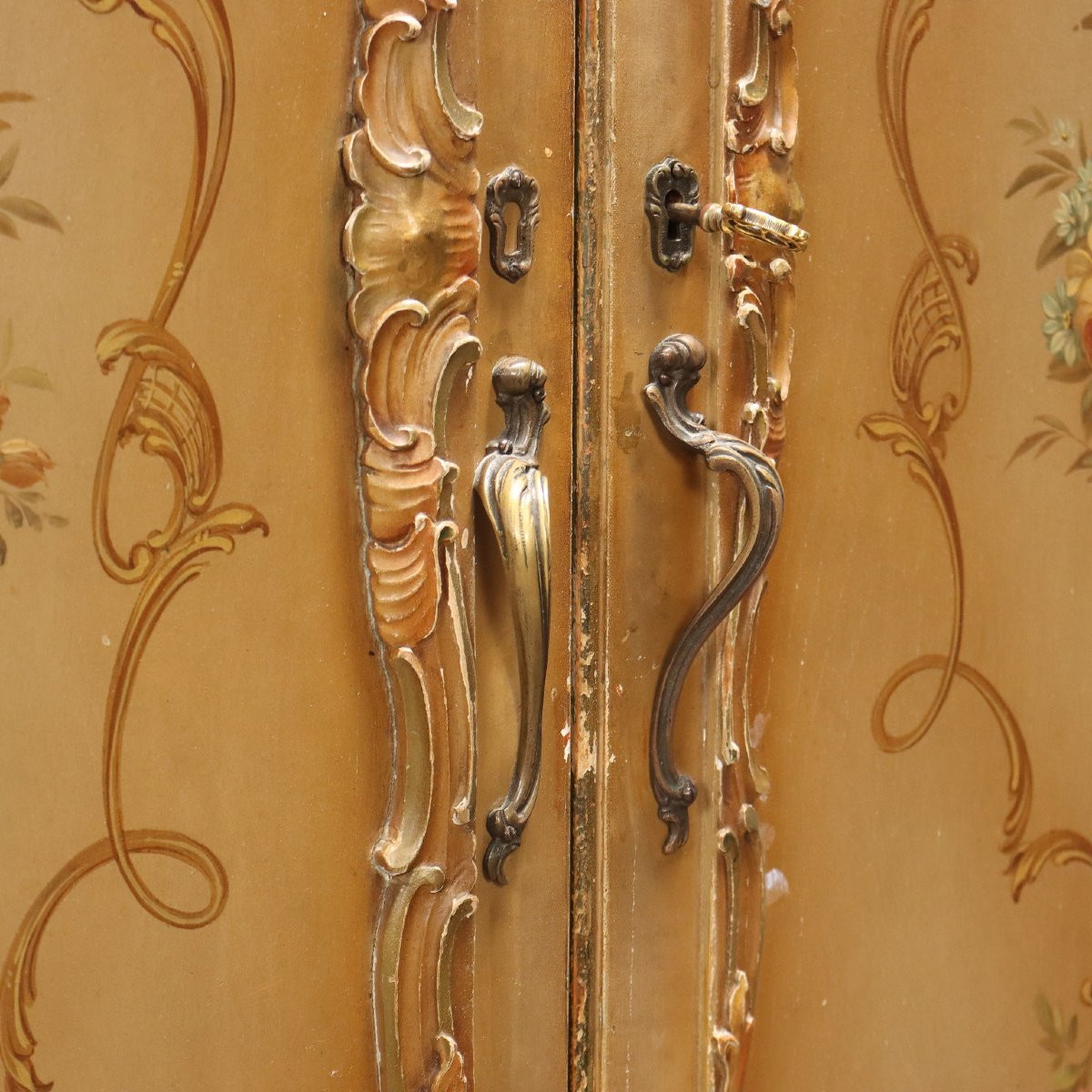 Armadio in stile Barocchetto Veneto Venezia Inizio XX Secolo-photo-5