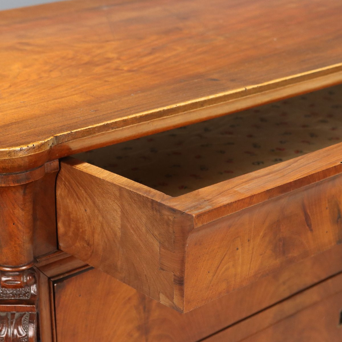 Cassettone Carlo X in Mogano Genova Secondo Quarto XIX Secolo-photo-1