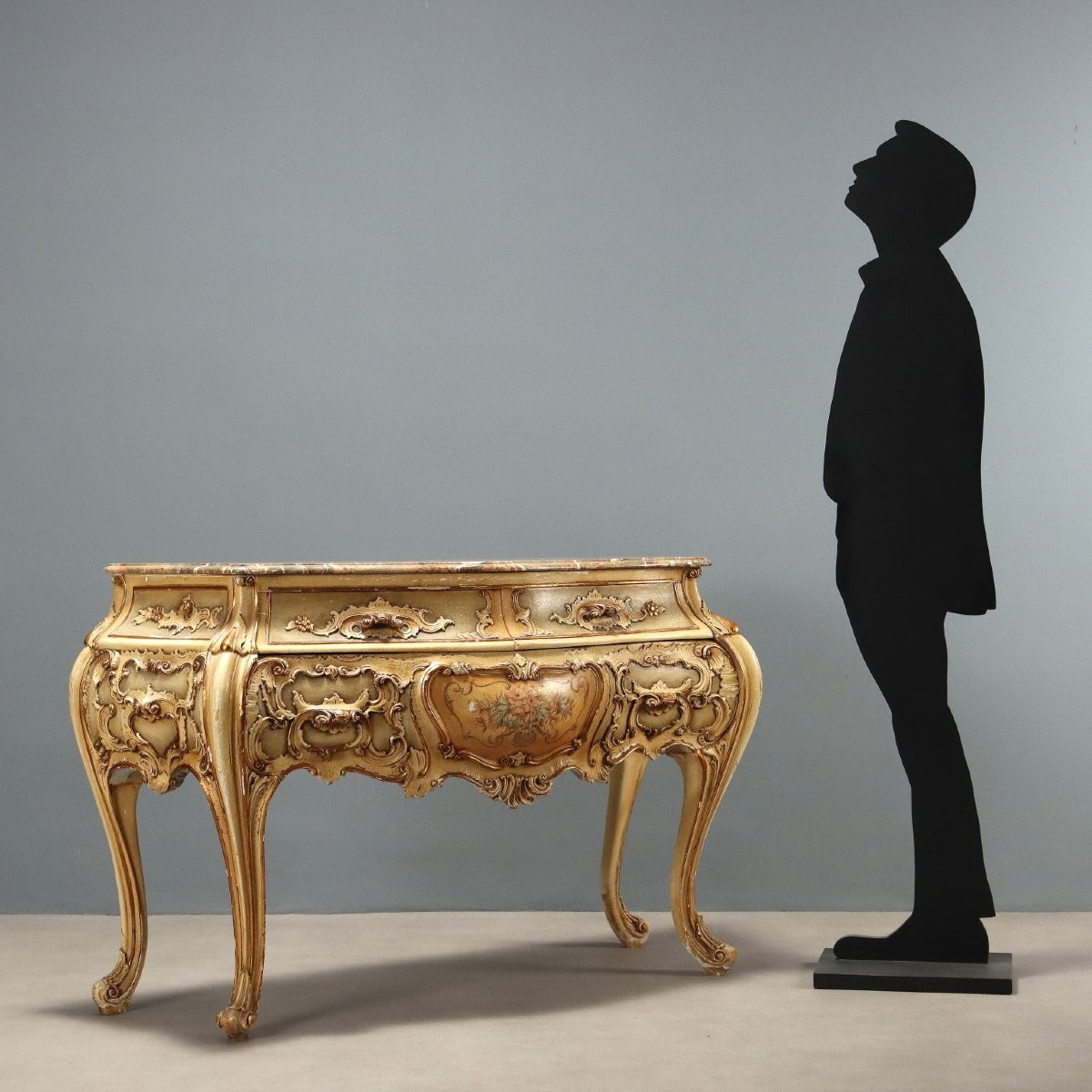 Comò in Stile Rococò Italia Metà XX Secolo-photo-2