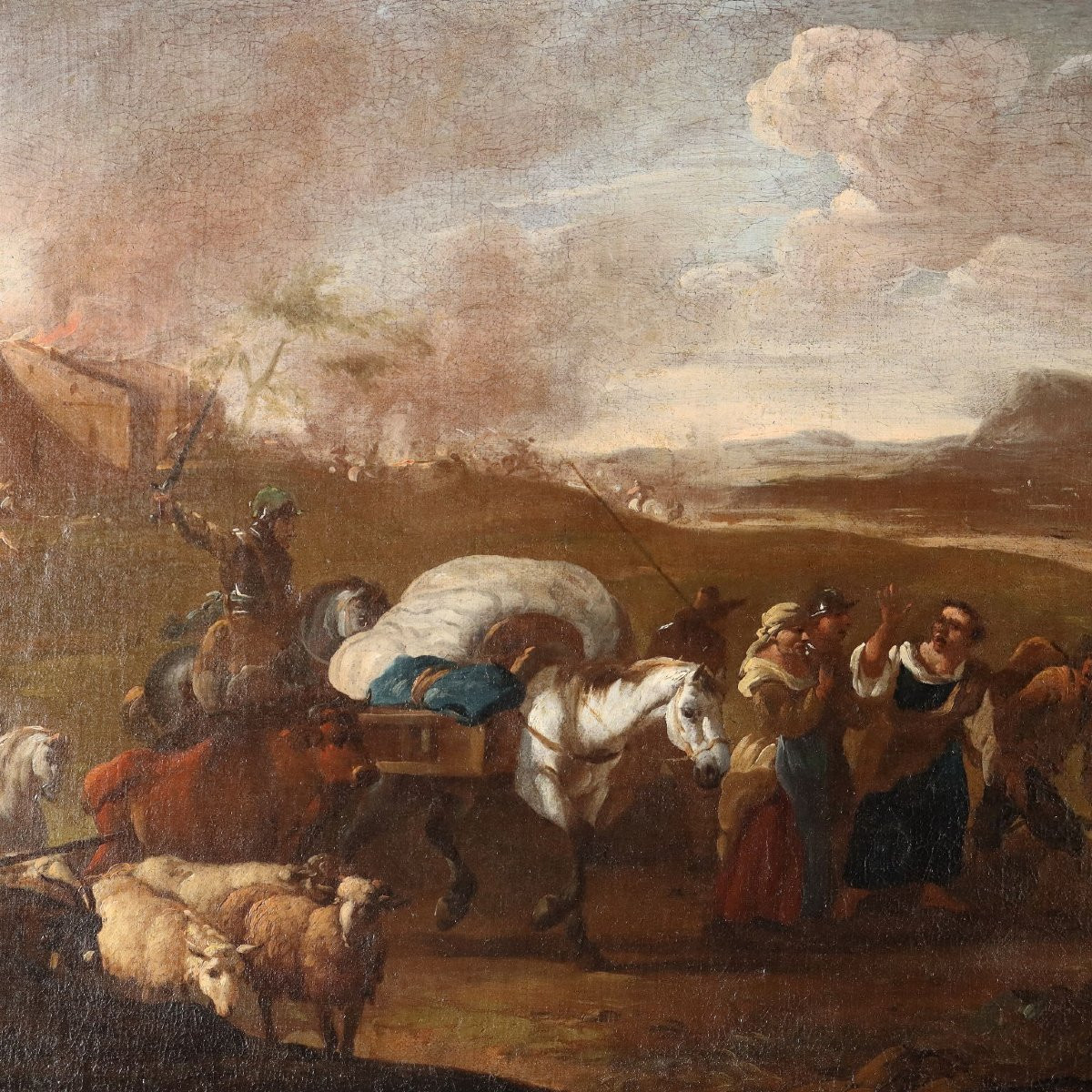 Dipinto La fuga dalla Città Assediata-photo-3