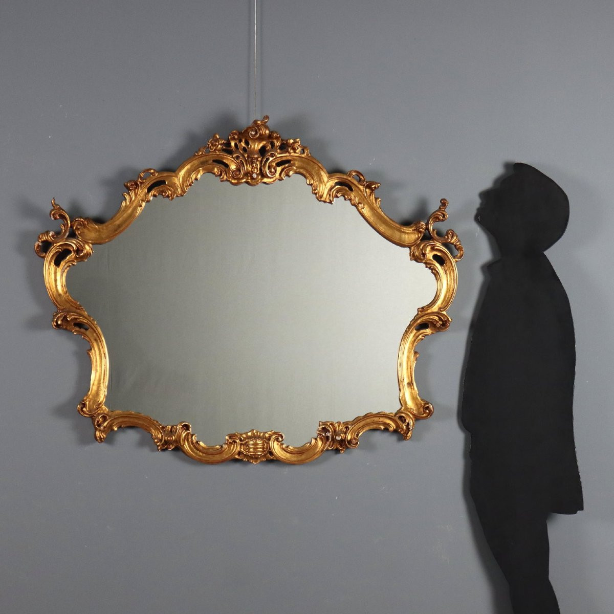 Specchiera in Stile Barocco Italia XX Secolo-photo-2