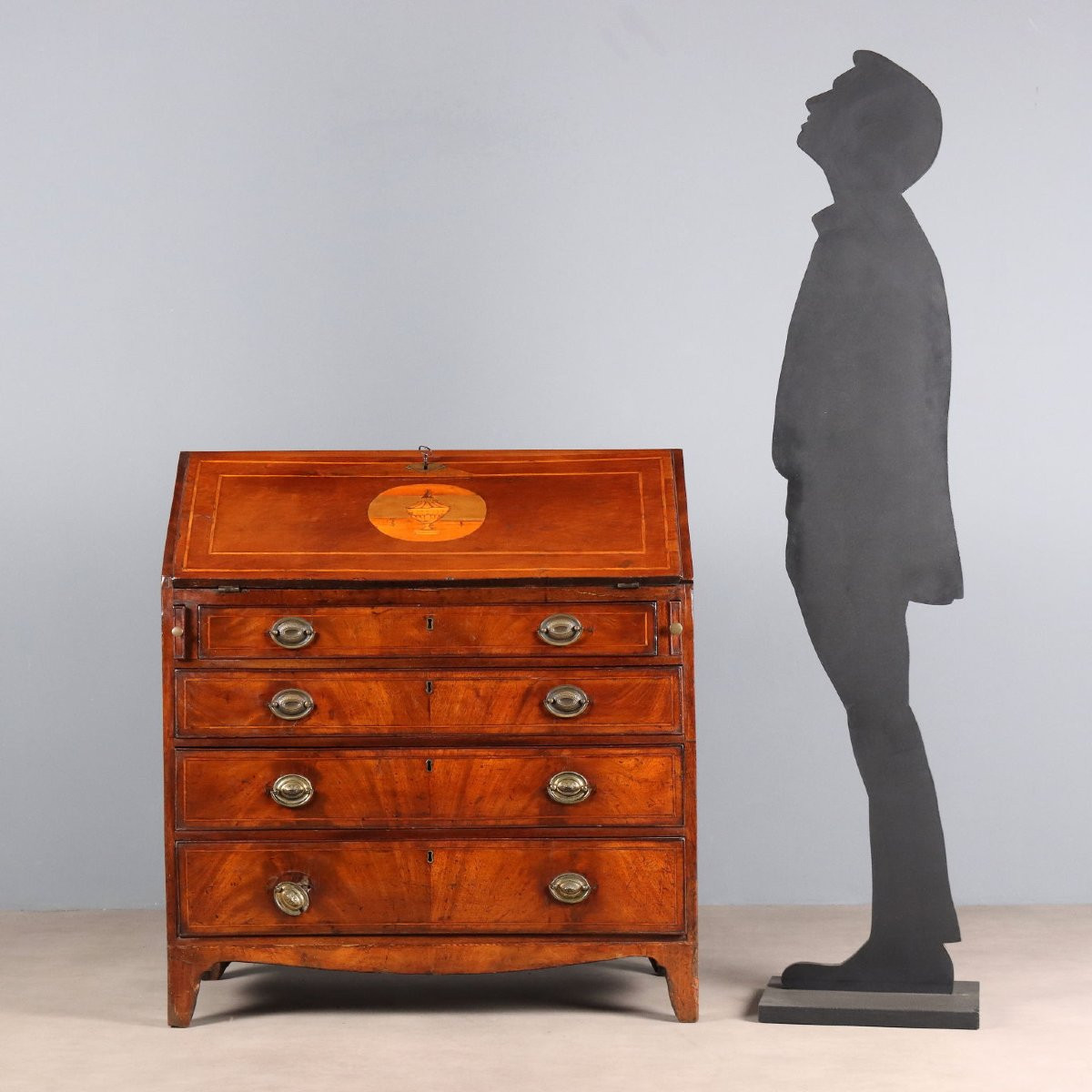 Ribalta in Noce con Filettature Inghilterra Fine XVIII Secolo-photo-2