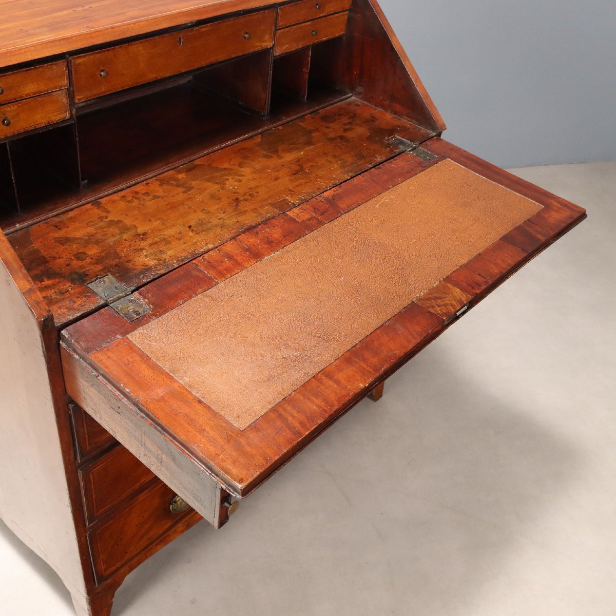 Ribalta in Noce con Filettature Inghilterra Fine XVIII Secolo-photo-2