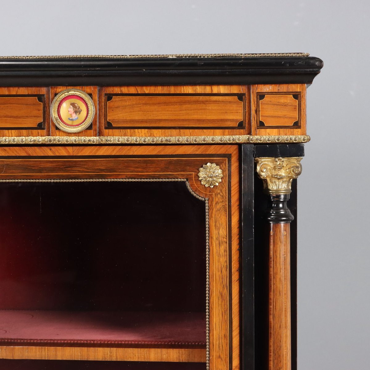 Credenza Vittoriana in Palissandro e Bois de Rose Inghilterra Seconda Metà XIX Secolo-photo-5