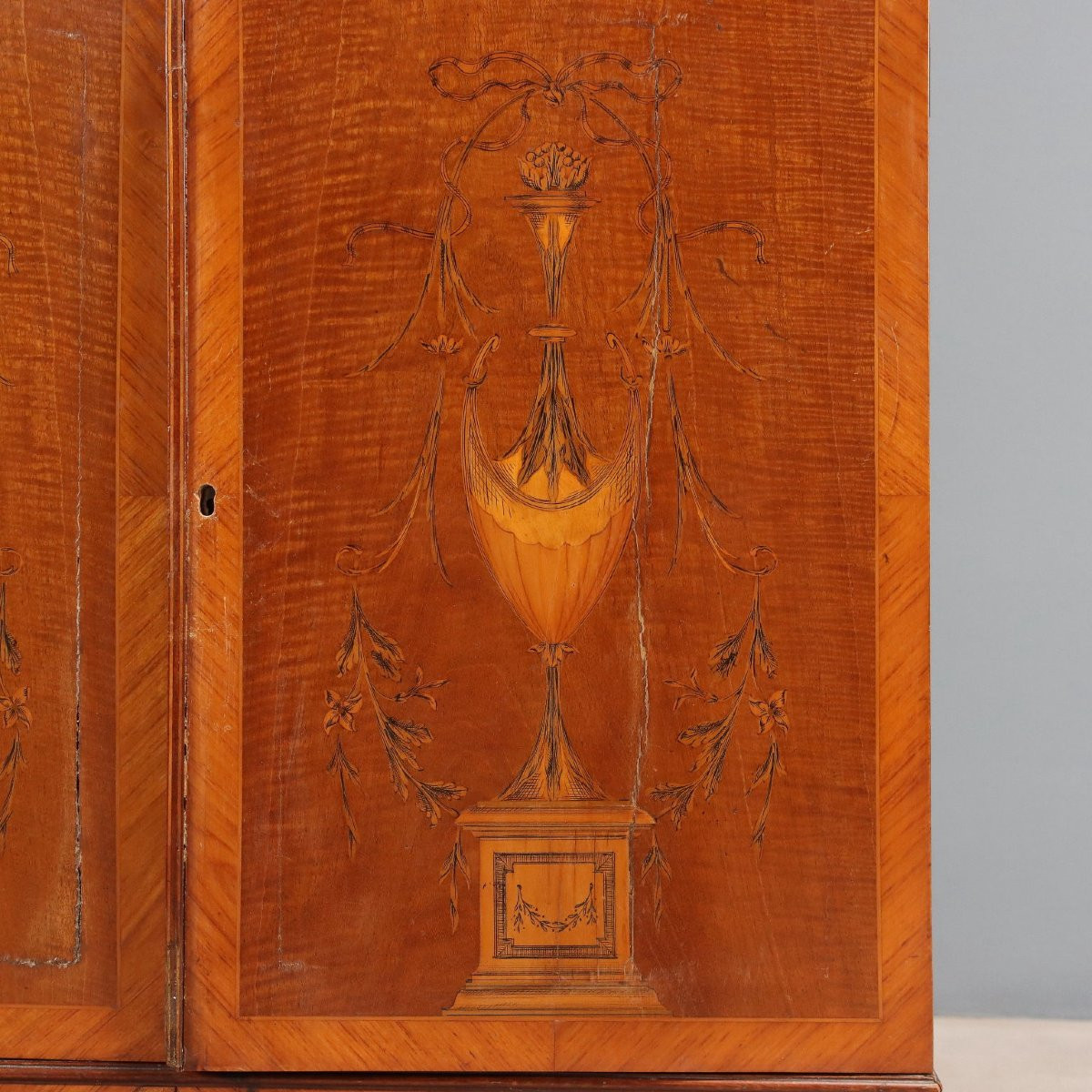 Libreria in Mogano riccamente Intarsiata Inghilterra Inizio XX Secolo-photo-5