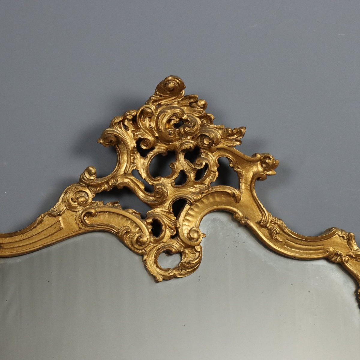 Specchiera in Legno Intagliato e Dorato Italia, XIX Secolo-photo-3