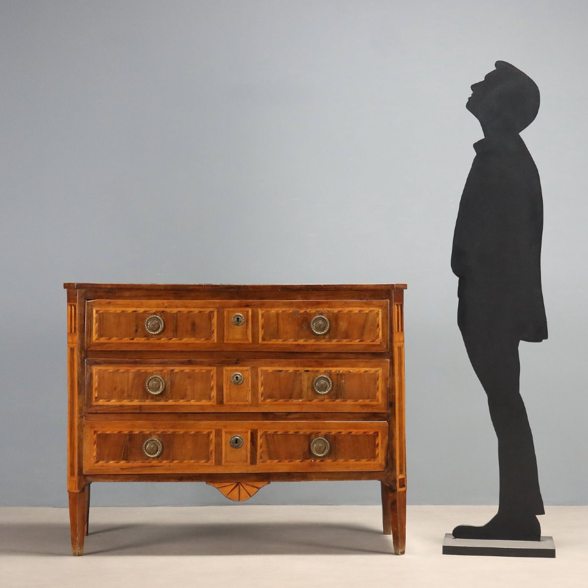 Cassettone Neoclassico in Noce Sicilia Inizio XIX Secolo-photo-2