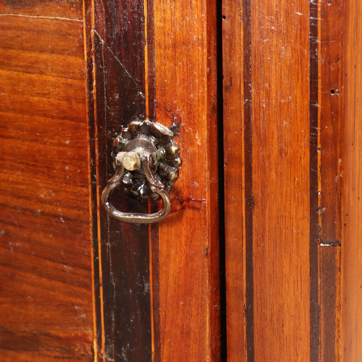 Comodino Neoclassico in Noce Lombardia Fine XVIII Secolo-photo-2