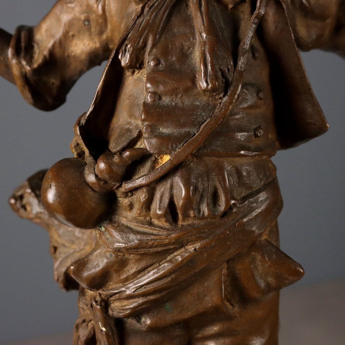 Pastorello con Armenti Scultura in Bronzo G. Morlaiter Italia XX Secolo-photo-4