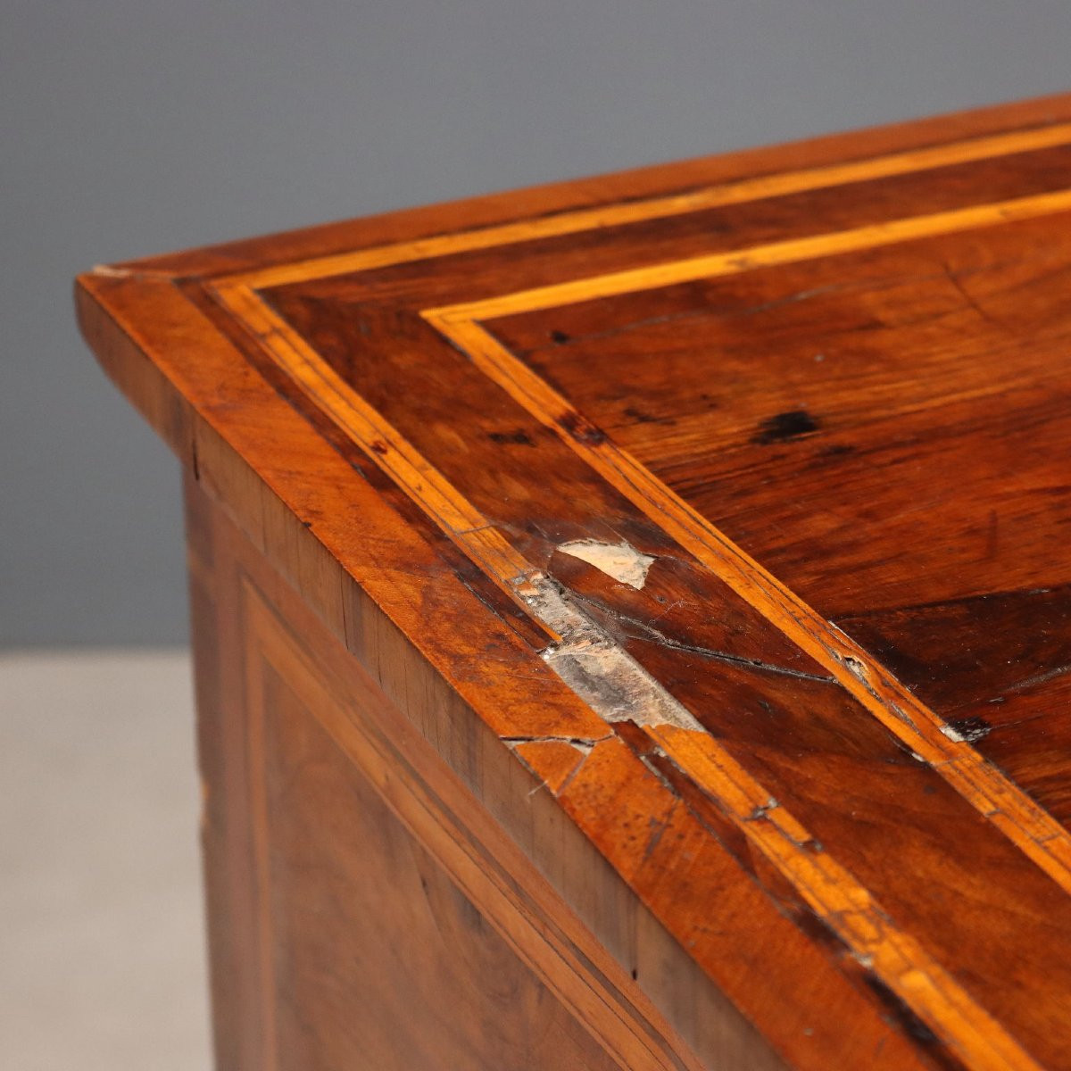 Cassettone Neoclassico in Noce Lombardia Fine XVIII Secolo-photo-4