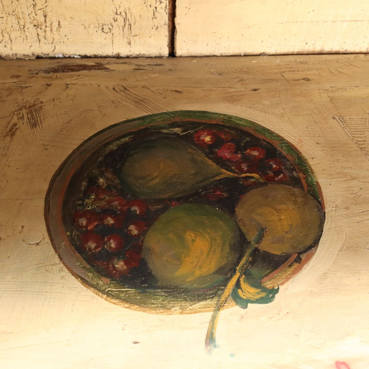 Credenza in Abete Laccata Romania Fine XIX Secolo-photo-4