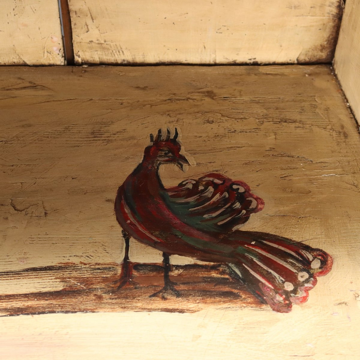 Credenza in Abete Laccata Romania Fine XIX Secolo-photo-5