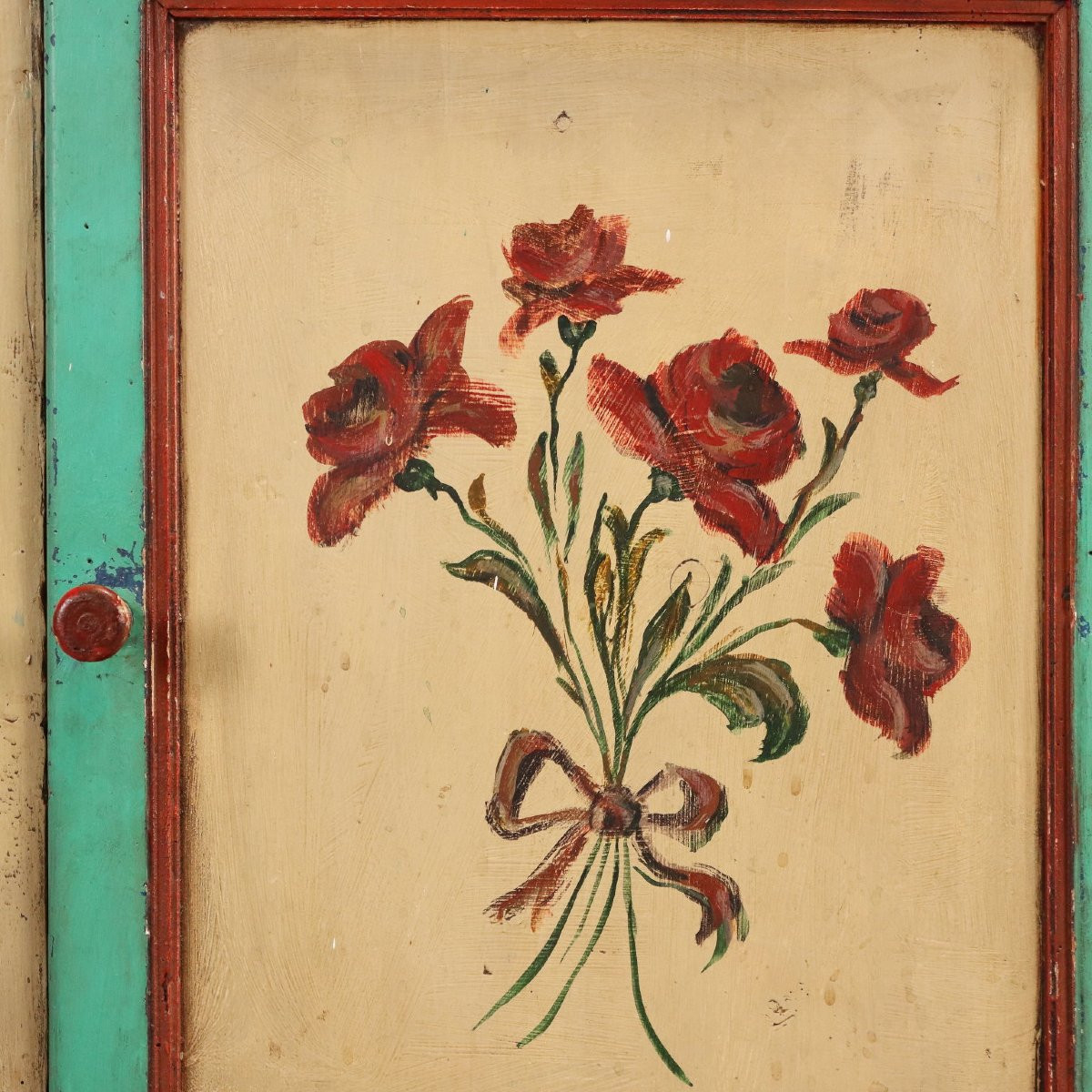 Credenza in Abete Laccata Romania Fine XIX Secolo-photo-7