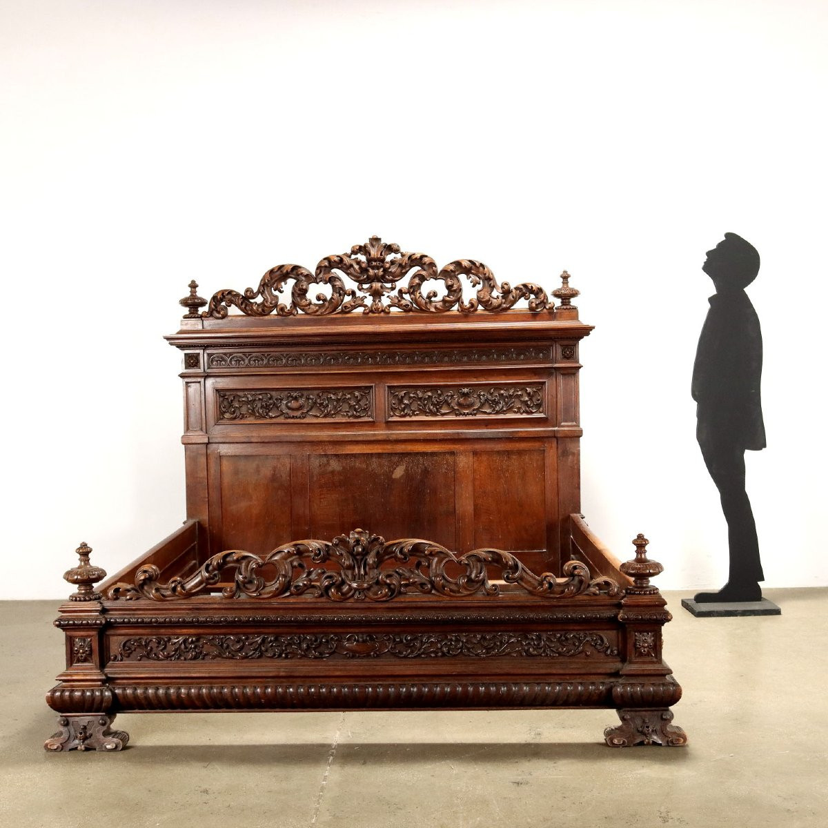 Letto Neorinascimento Italia Inizio XX Secolo-photo-2