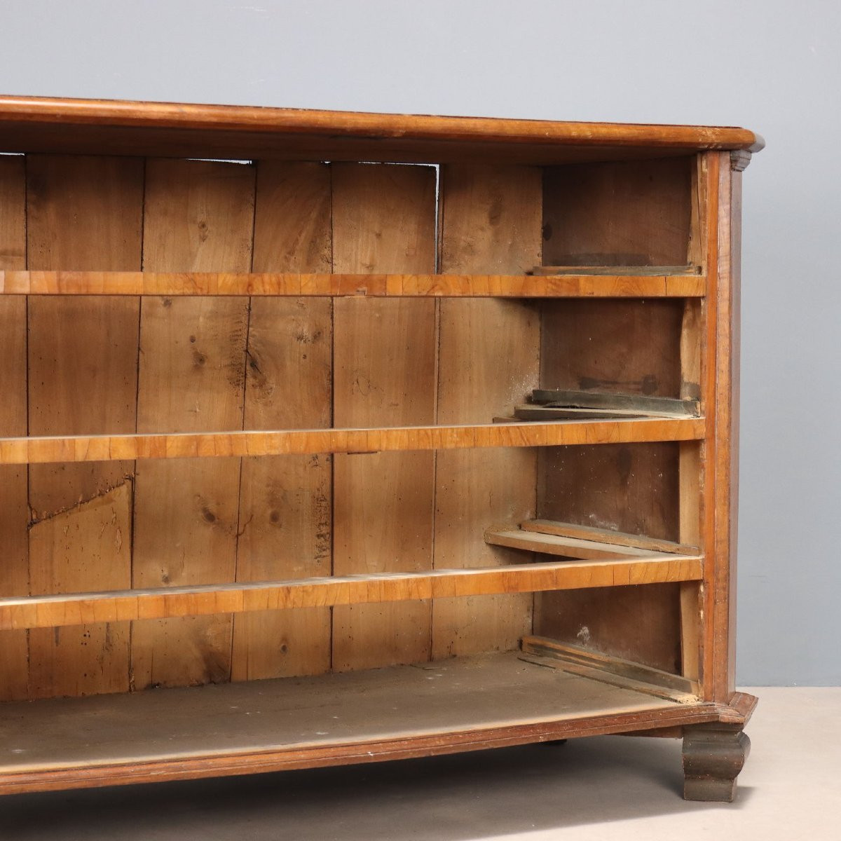 Cassettone Barocco in Noce e Ulivo Piemonte XVIII Secolo-photo-7