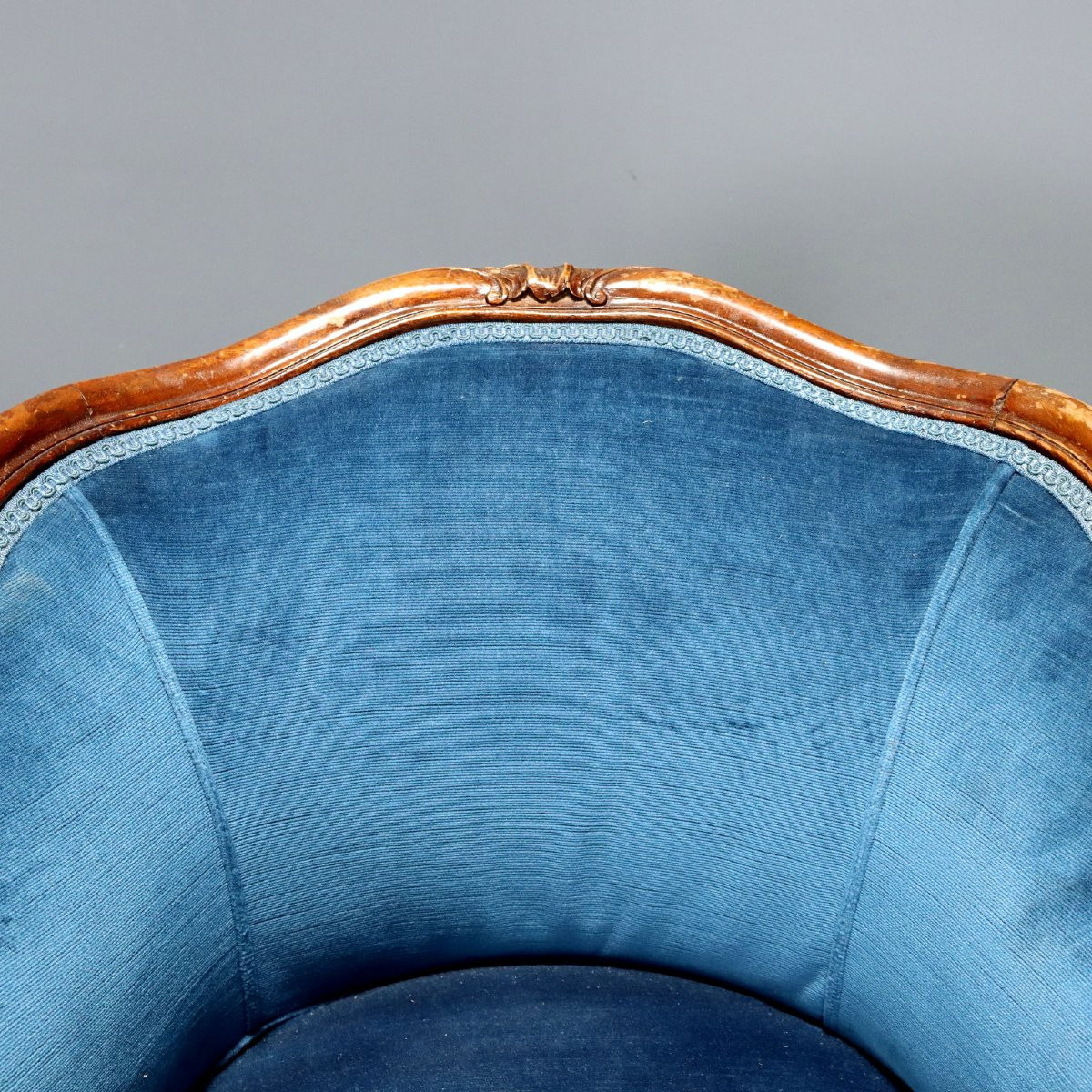 Coppia Poltrone con Pouf Italia Fine XIX Secolo-photo-1