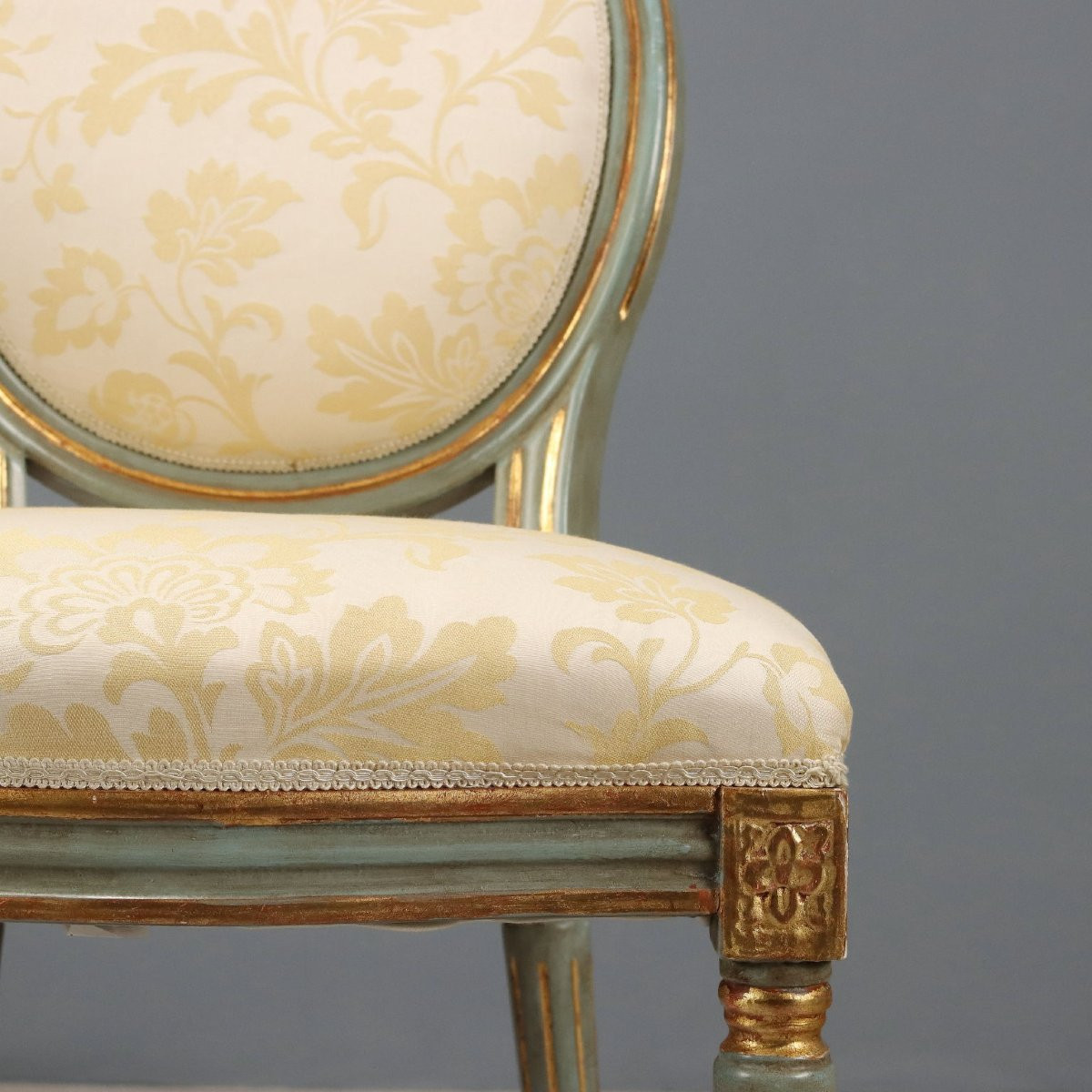 Gruppo di Quattro Sedie in Stile Neoclassico Italia XX Secolo-photo-2