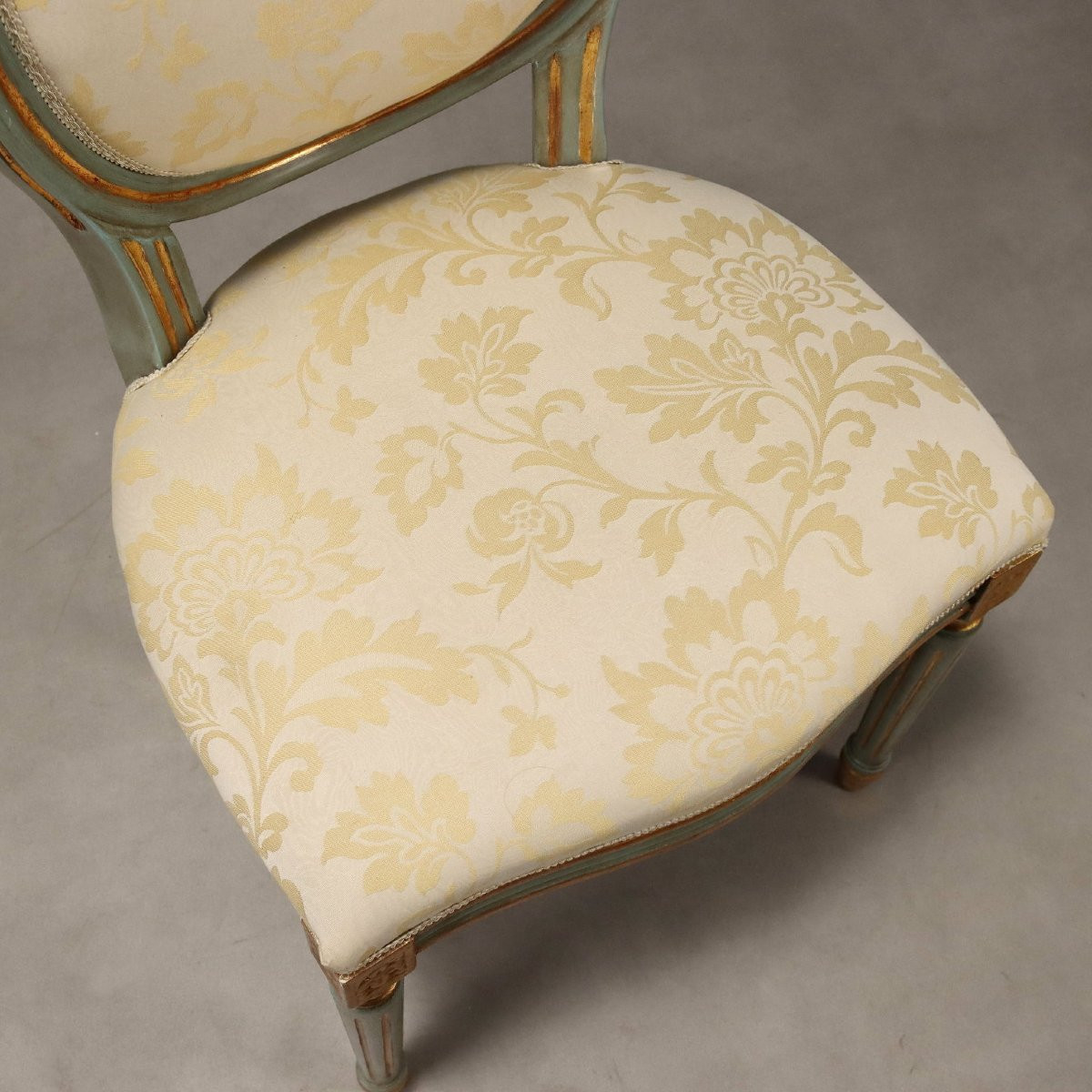 Gruppo di Quattro Sedie in Stile Neoclassico Italia XX Secolo-photo-4