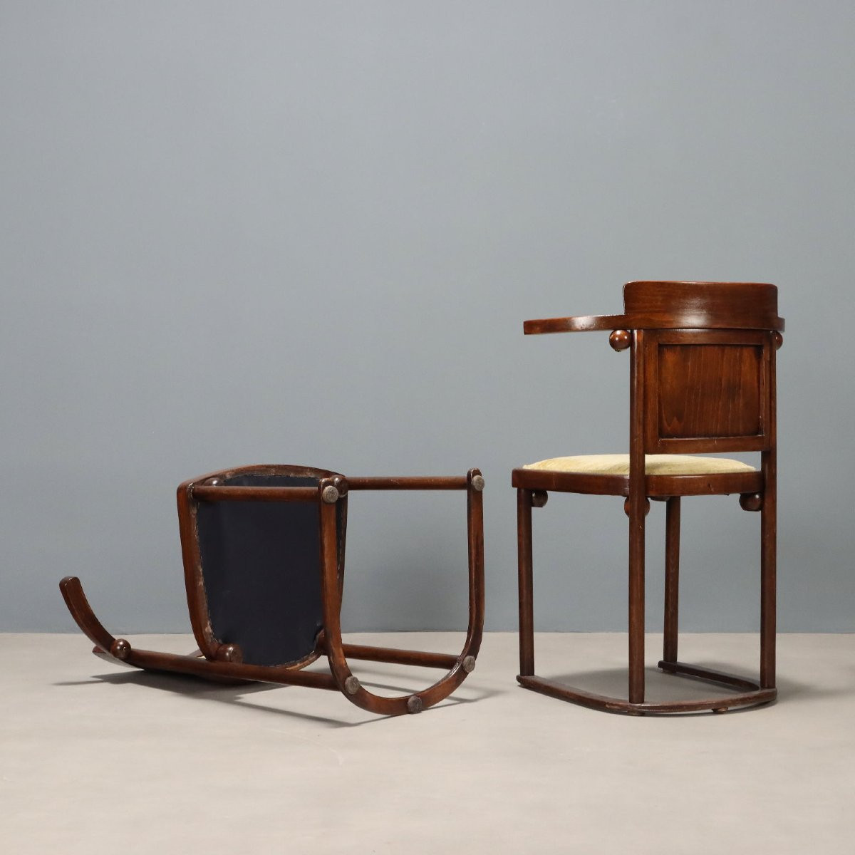 Coppia di Sedie Vienna, prima metà XX Secolo-photo-6