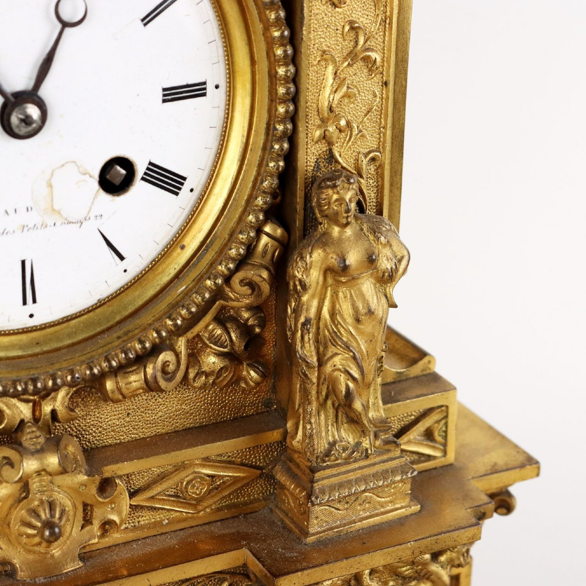 Orologio da Appoggio in Bronzo Dorato Francia Metà XIX Secolo-photo-3