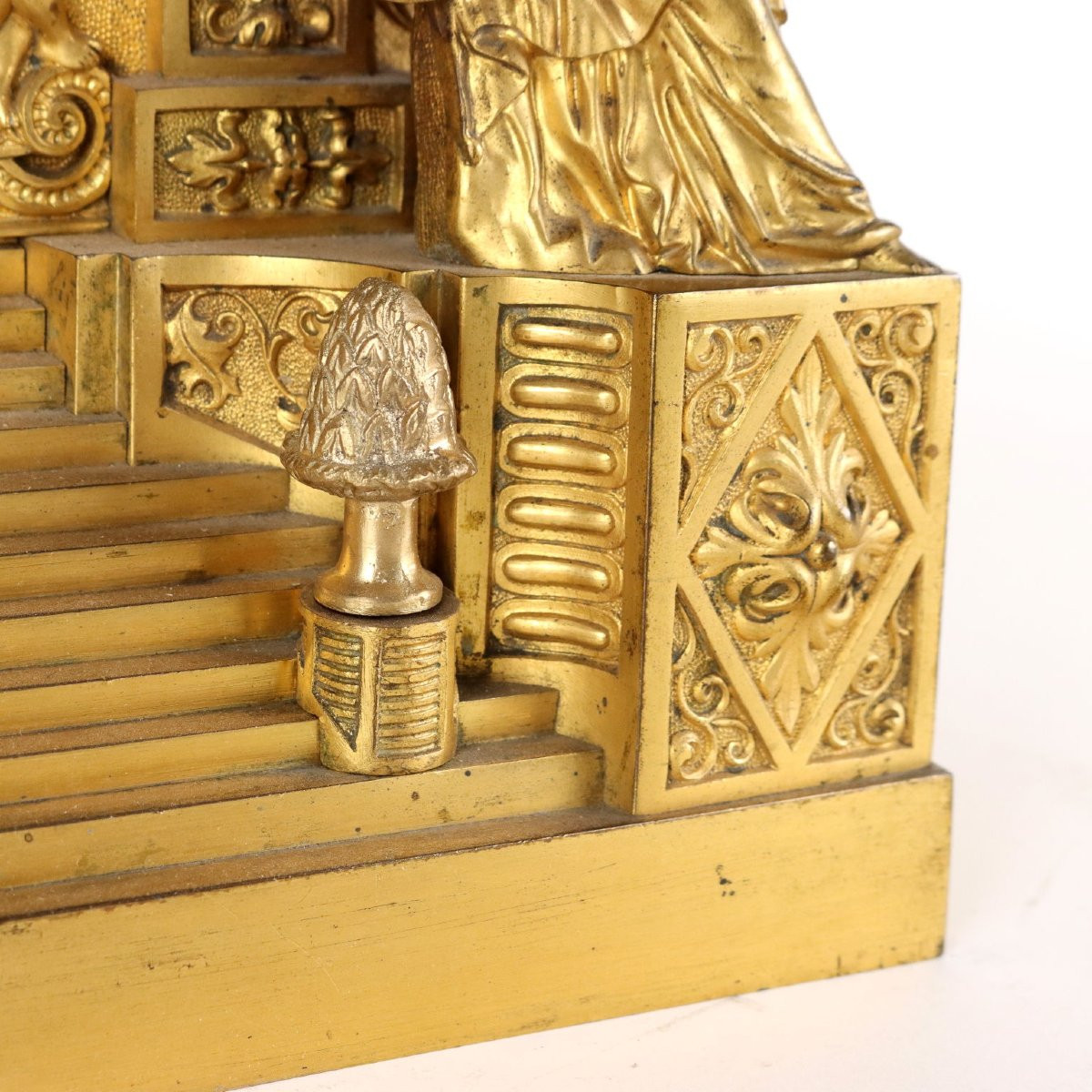 Orologio da Appoggio in Bronzo Dorato Francia Metà XIX Secolo-photo-7