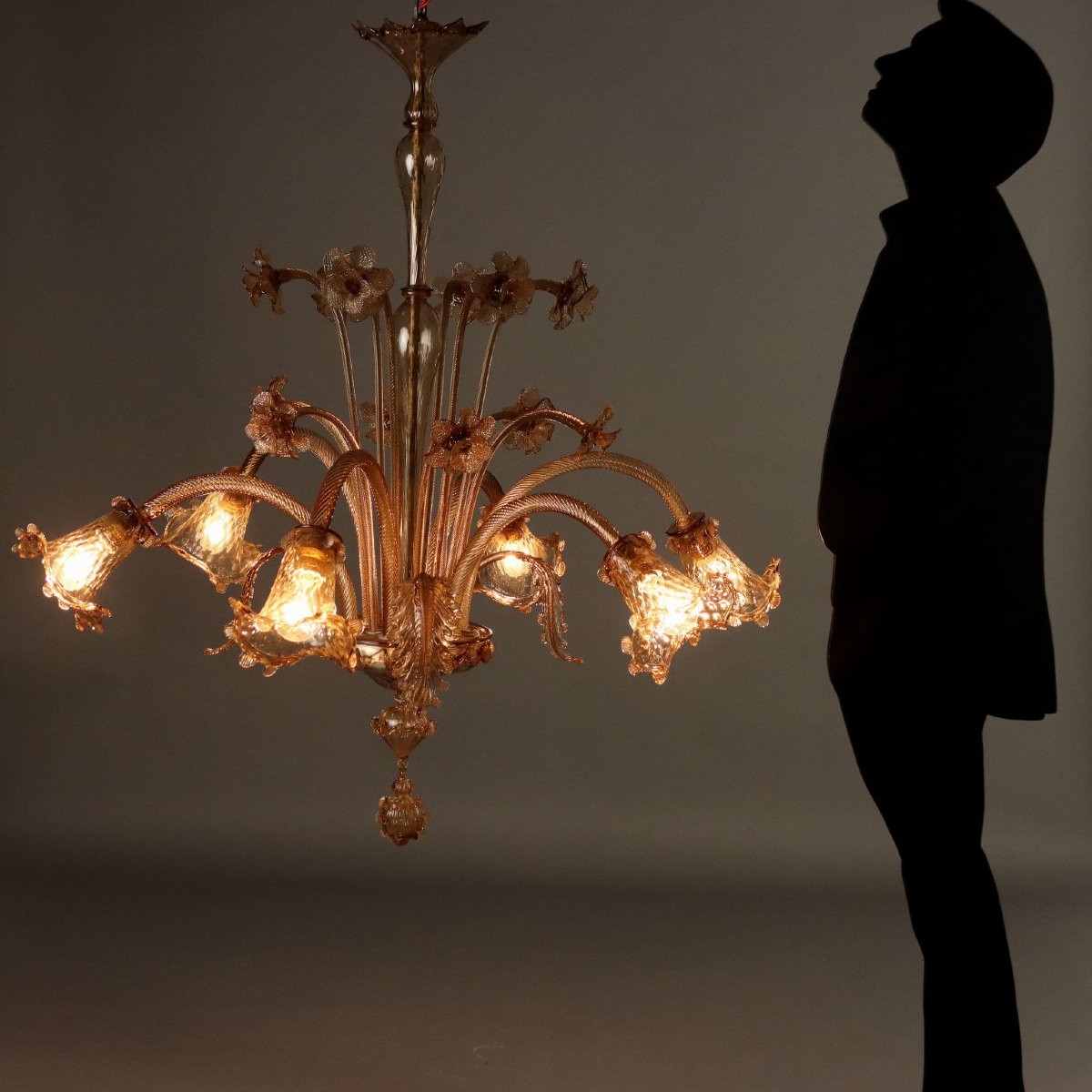 Lampadario Murano Murano Anni '50-photo-2